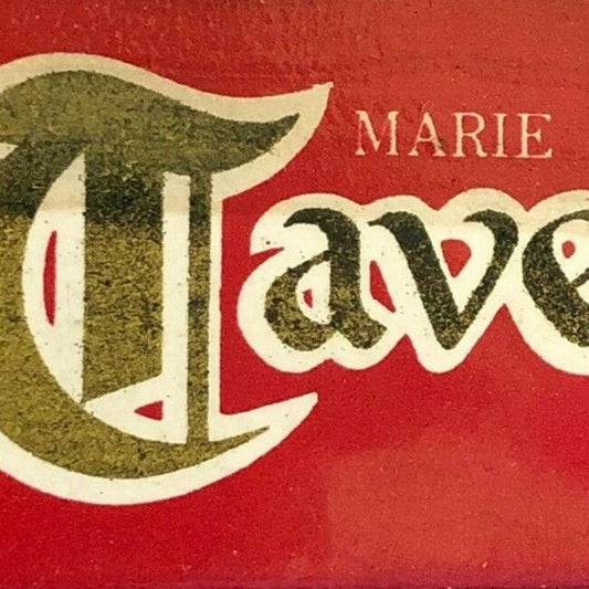 c1960's-70's Wooden Matchbox Matchbook - Marie Schreiber's Tavern Cleveland, OH