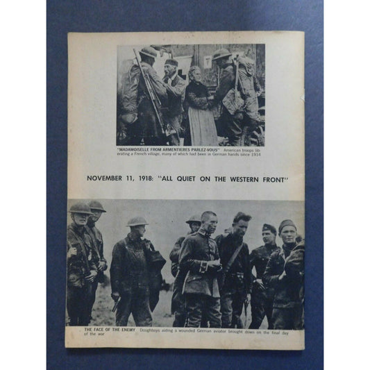 WWI Era c1963 "First World War" Many Trench Action Photos - Missing Cover 64pgs