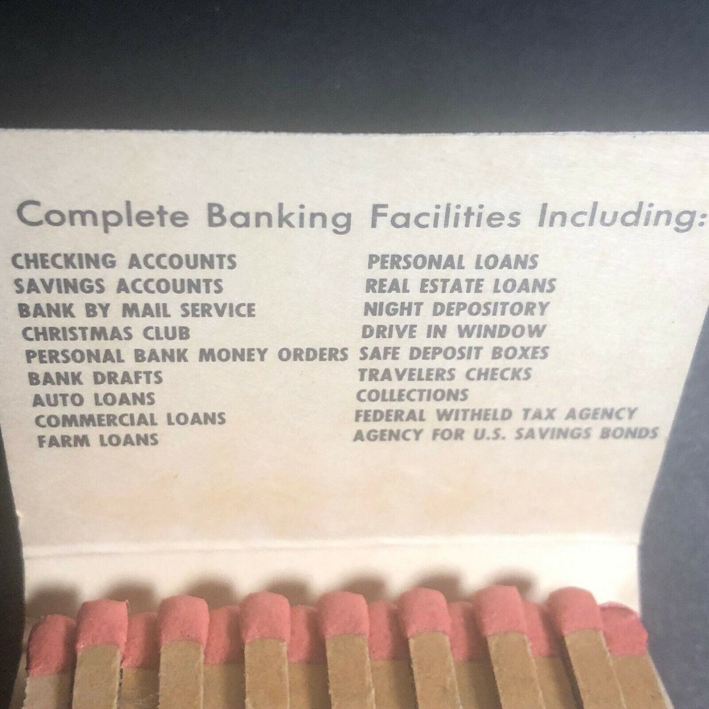 70's-80's Full Matchbook "Central National Bank" West Jefferson, OH London, OH