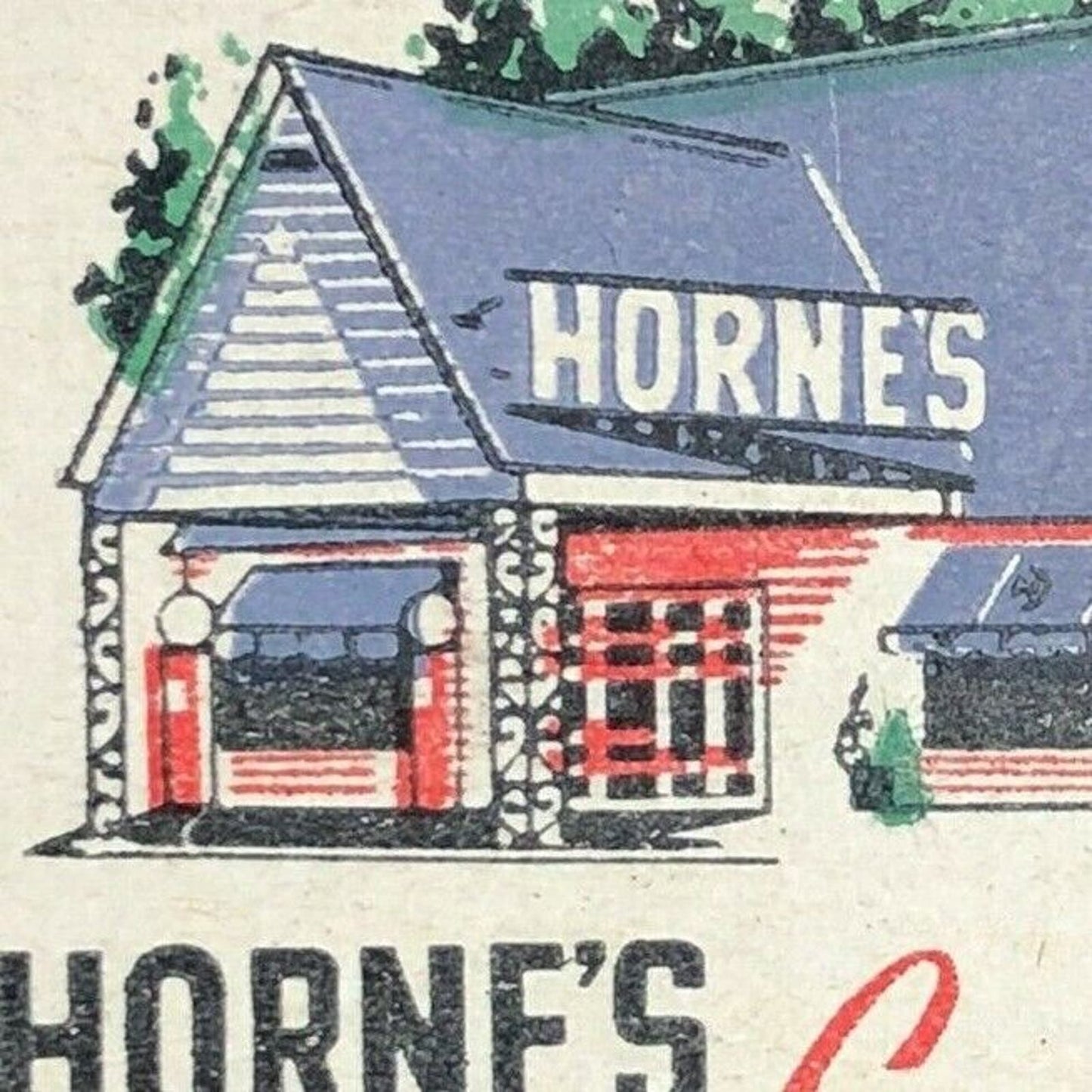 1960's Full Matchbook "Horne's Candy Shoppes" Pecan Rolls - Gifts - Ice Water