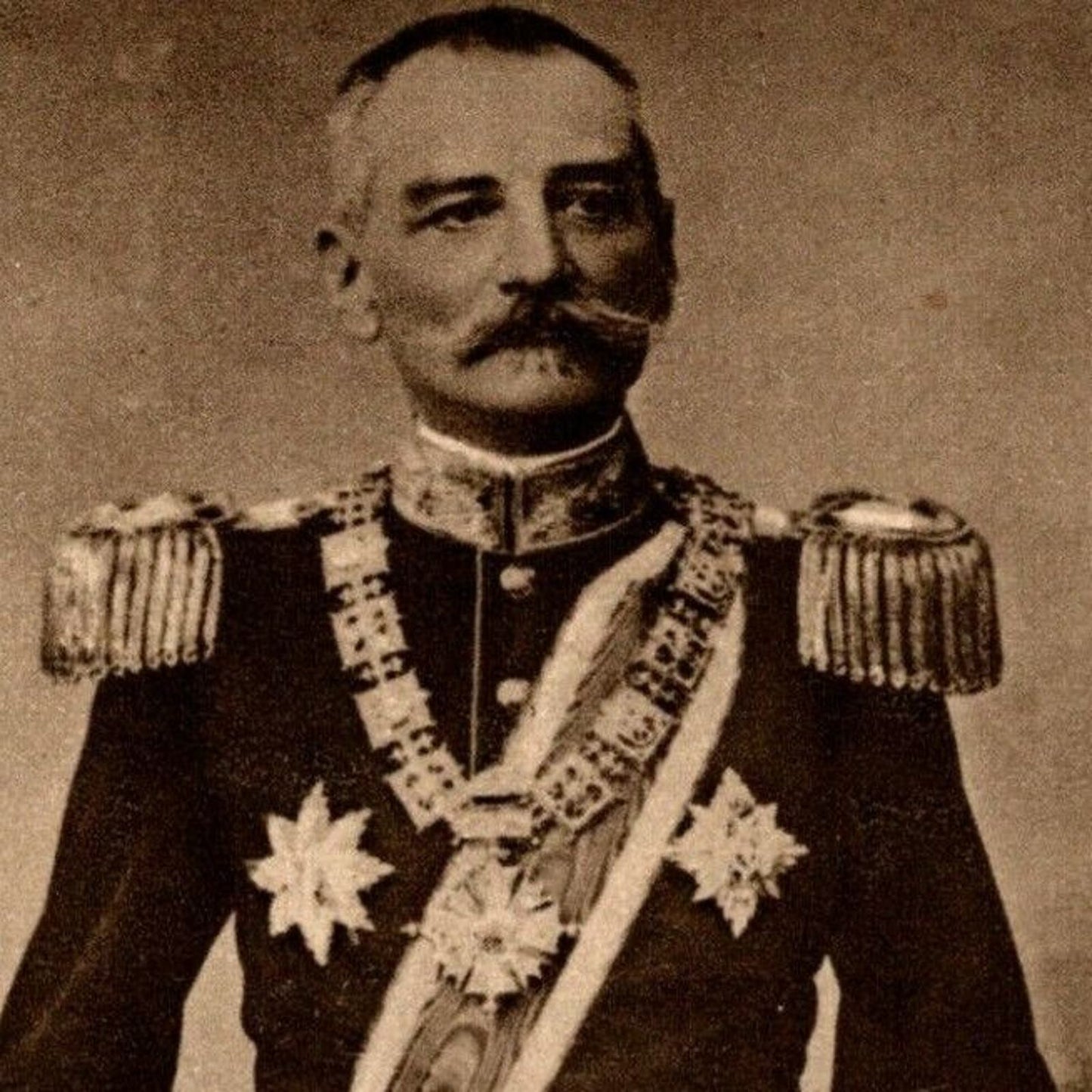 c1916-18 RPPC* Russian Military Postcard Peter I, King of Serbs Portrait