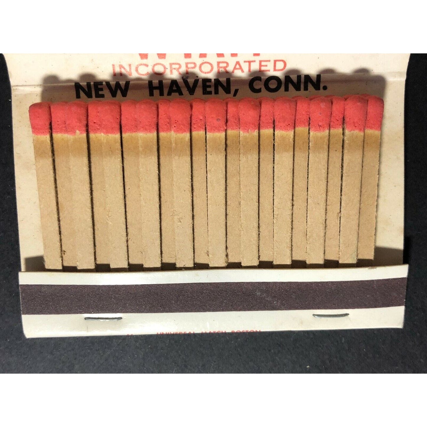 c1960's-70's Vintage Full 40 Strike Matchbook Wyatt Fuel Oil New Haven, CONN