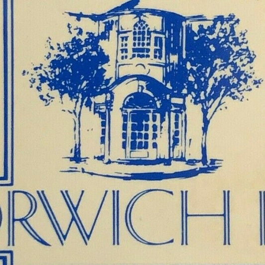 c1980-90 's Vintage Wooden Matchbox Matchbook "Norwich Inn" CT
