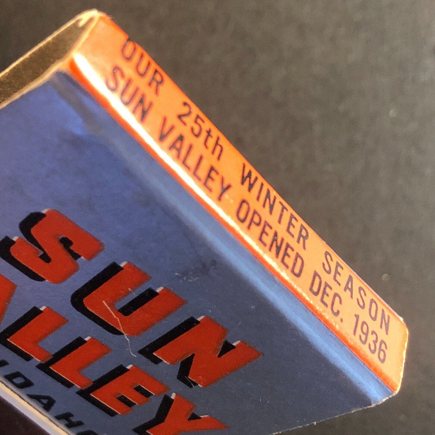 Sun Valley Idaho Union Pacific RR Mostly Full (-1) Matchbook 25th Anniv. c1961