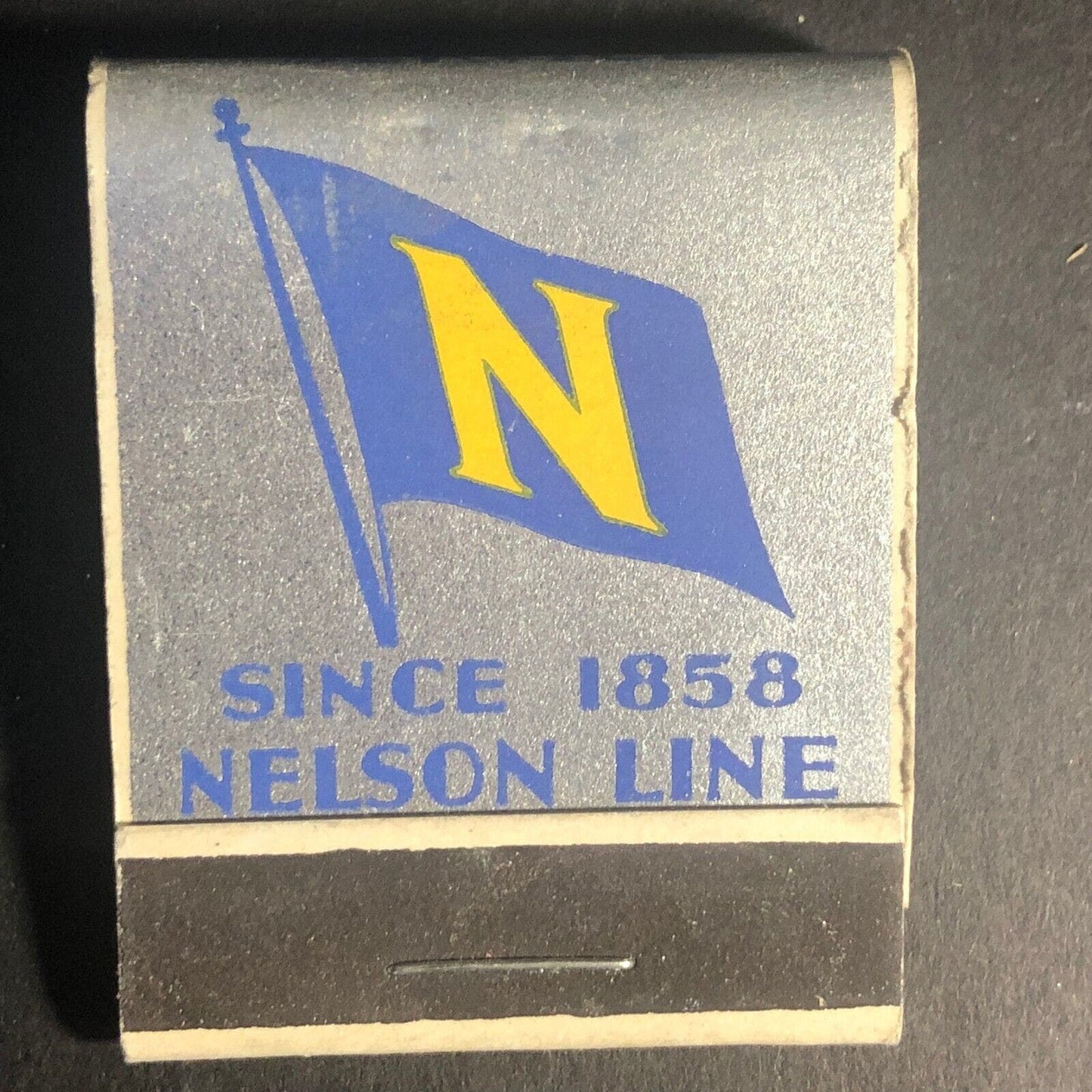 Nelson Line Steamship (1858-1936) Full 20-Strike Matchbook VGC Very Scarce