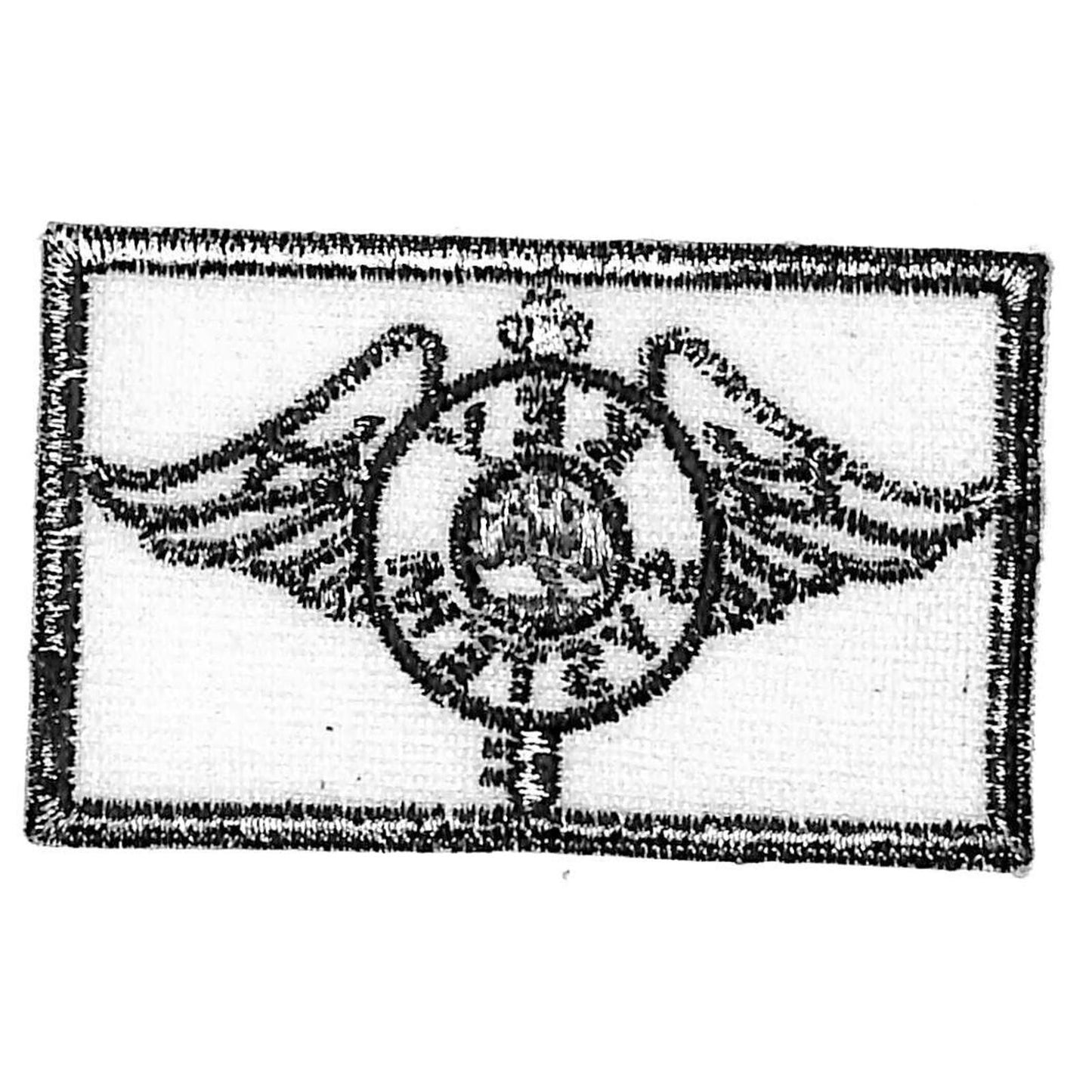 Key System Wings Railroad Embroidered Cloth Patch NOS c1960's-70's 1 7/8" x 3"