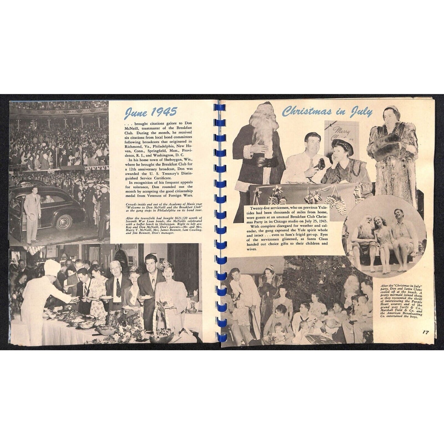 Don McNeil Breakfast Club 1947 Yearbook (Morning Variety Radio Show)