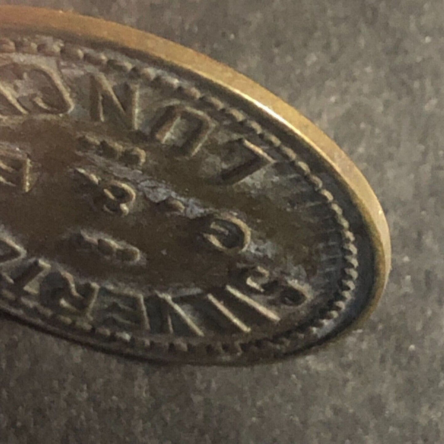 G.B. Silvertown Lunch Akron, OH G/F 10¢ In Trade Brass Token (Est 1934) Scarce
