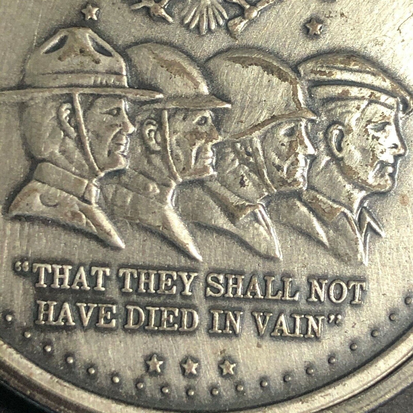 38.25mm National Cemetery Nov 11 1978-88 Commemorative Medallion Riverside CA