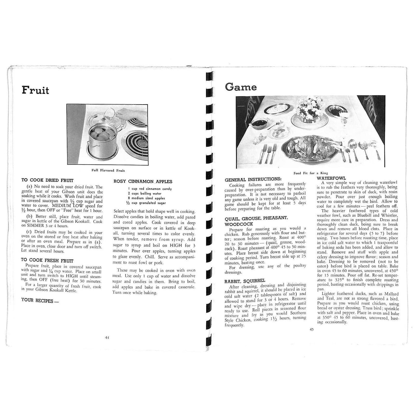 Gibson Refrigerator "Cooking the Modern Way" Recipe Book 1946 66pp