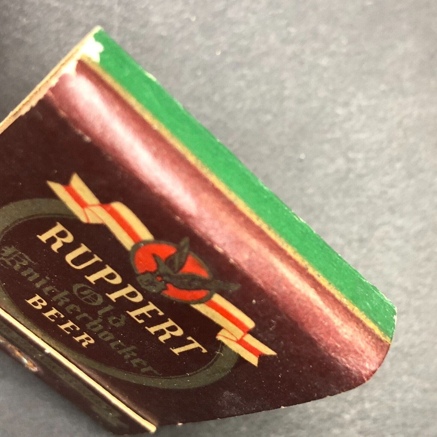 Ruppert Ale / Old Knickerbocker Beer Full Matchbook c1940's-50's VGC