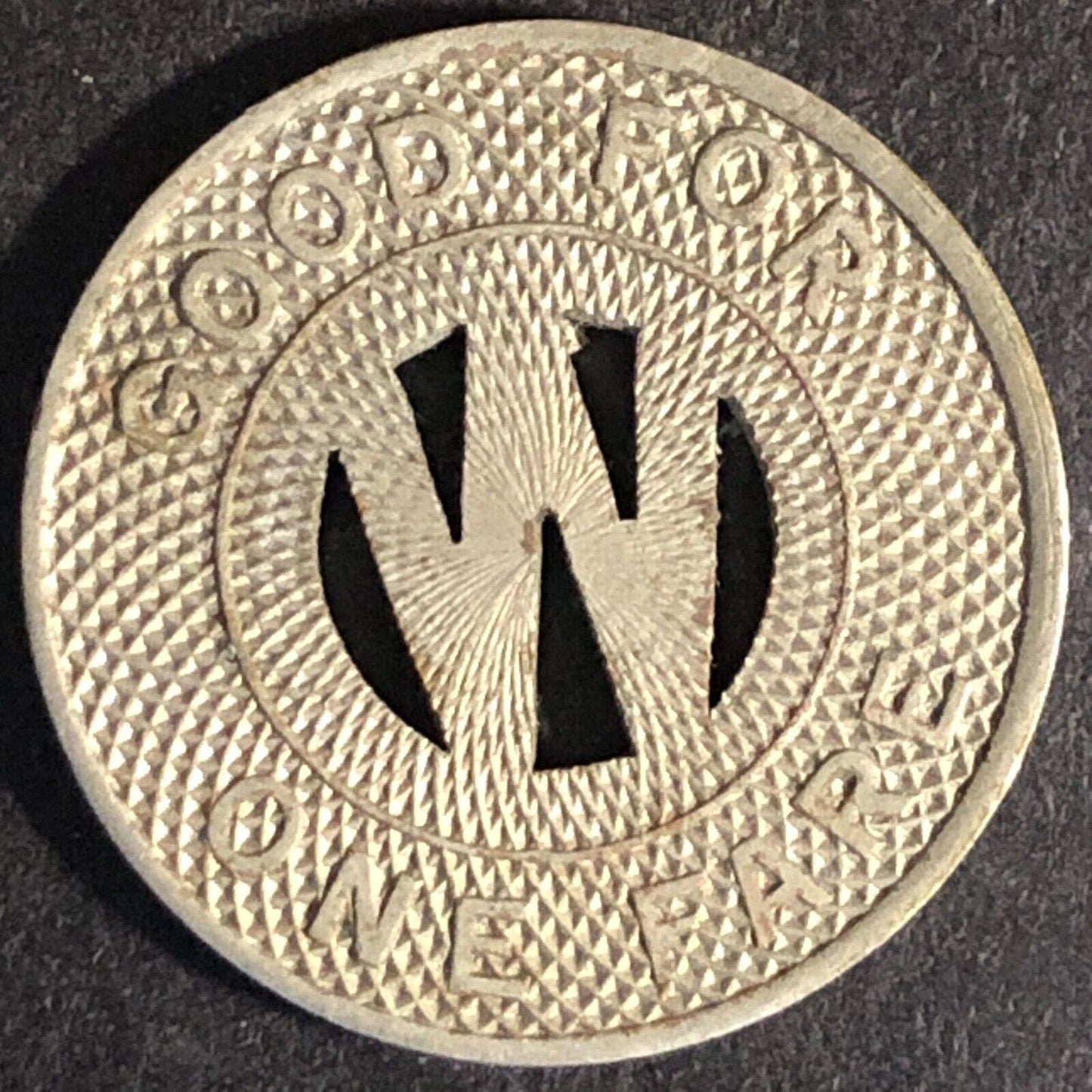 White Transit Co. Inc. Plymouth, PA WM G/F One Fare c1925 - 21mm