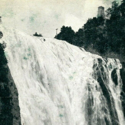 Montgomery Falls, Near Quebec, Canada Vintage Postcard NP