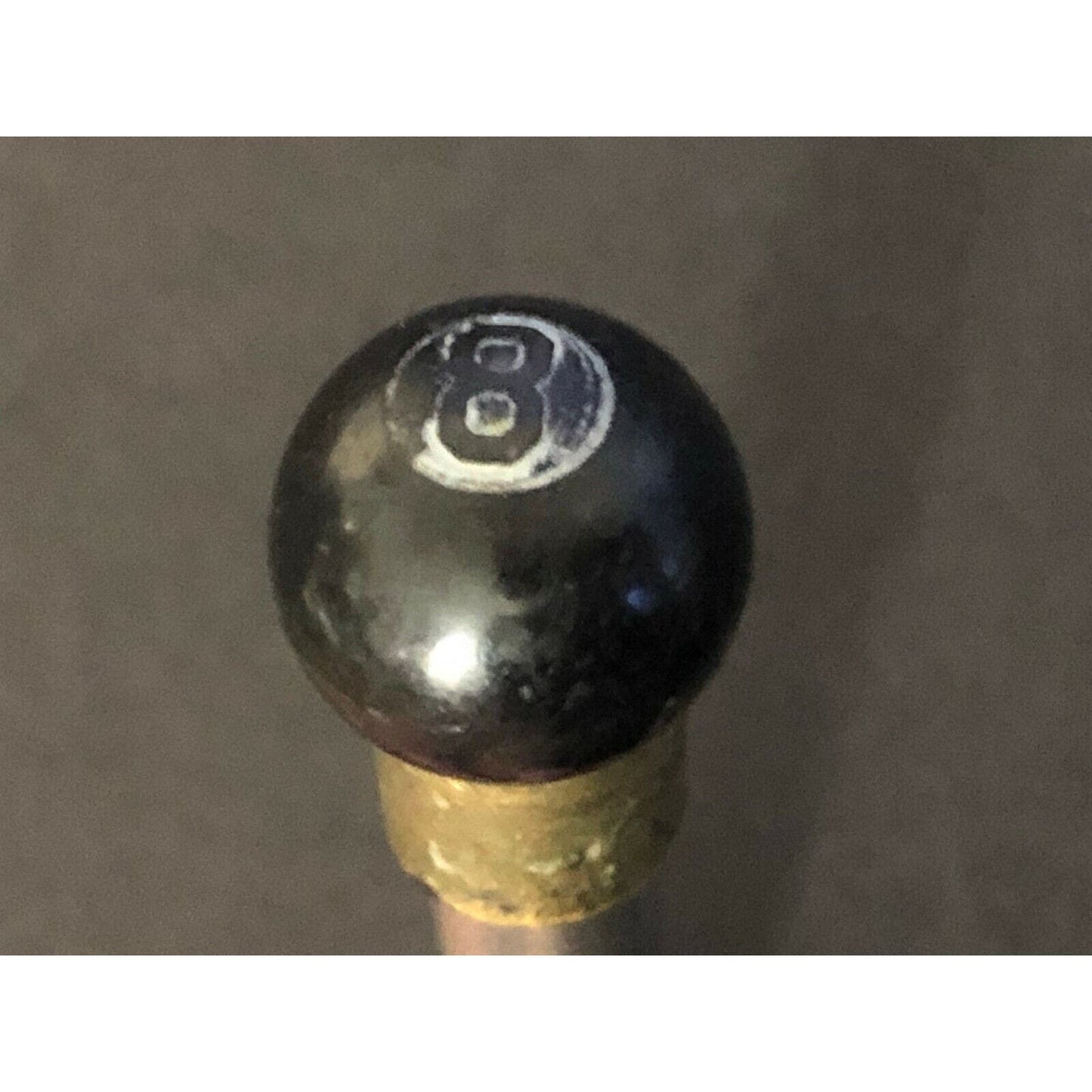 19970's-80's Sheaffer Rolling Ball Refill SHAPED Pen w/ Rotary Dial 8-Ball Top