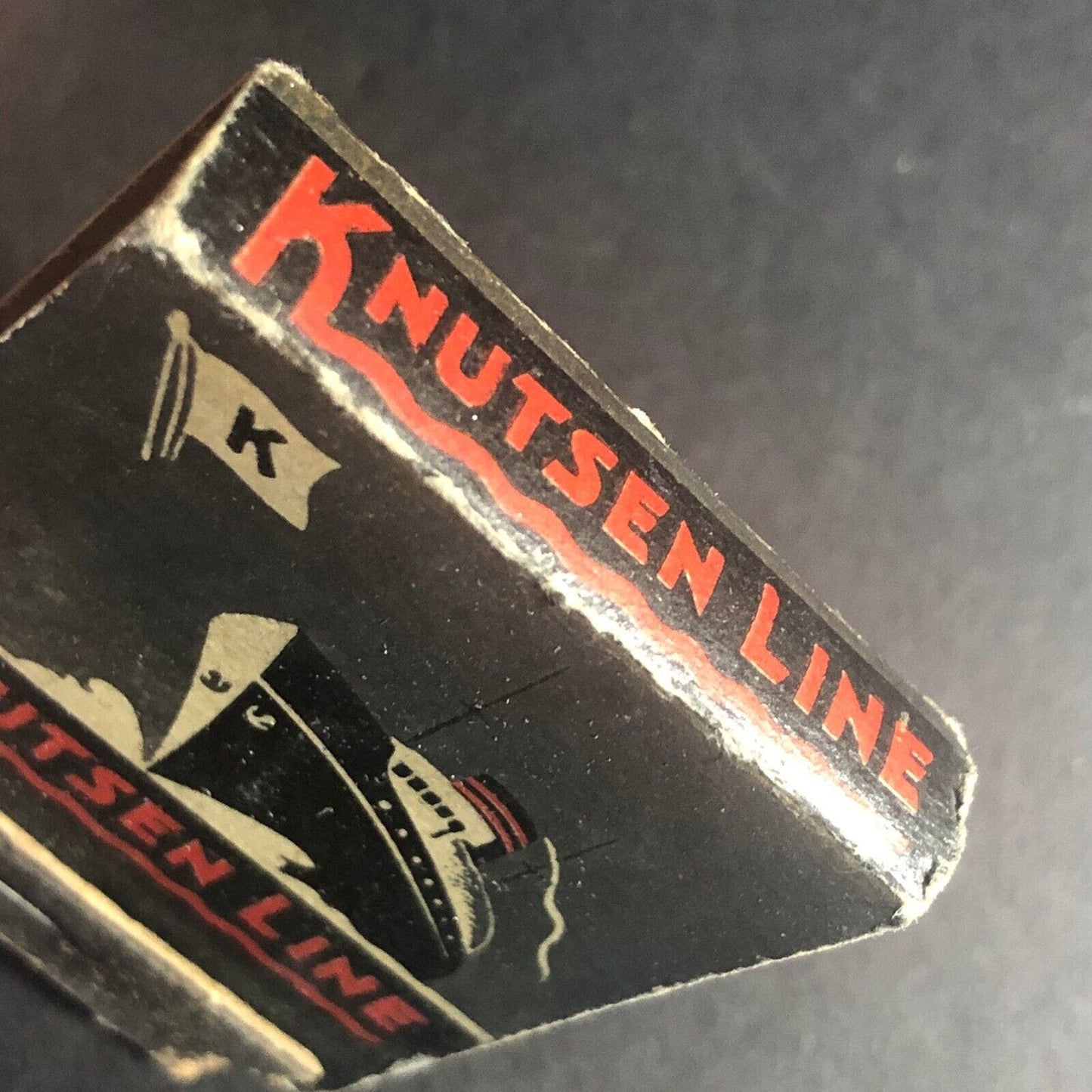Knutsen Line Pacific Coast Full 20-Str Matchbook c1930's-40's Scarce