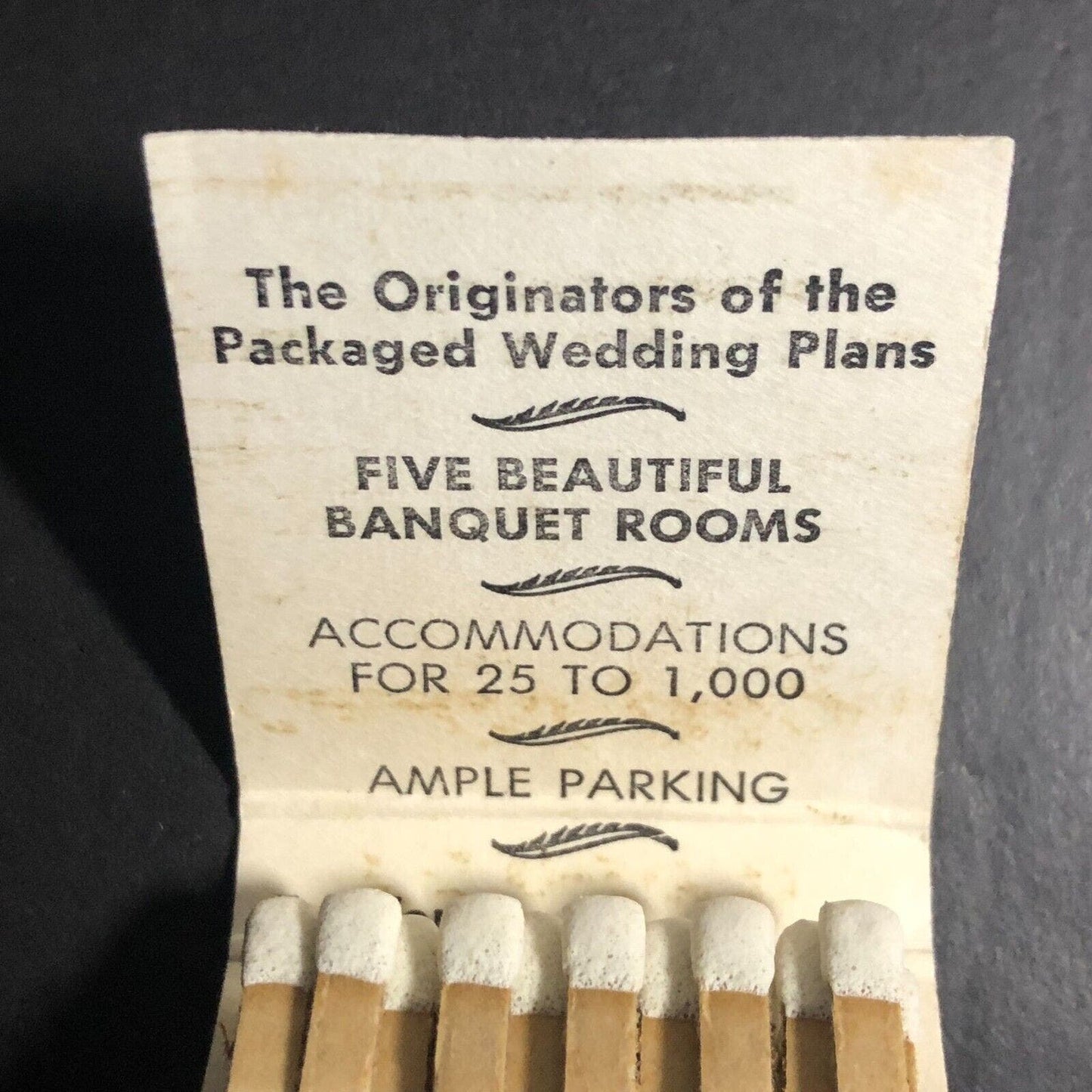 Catania's Jolly Club Restaurant Chicago Full Matchbook c1963-73 Very Scarce