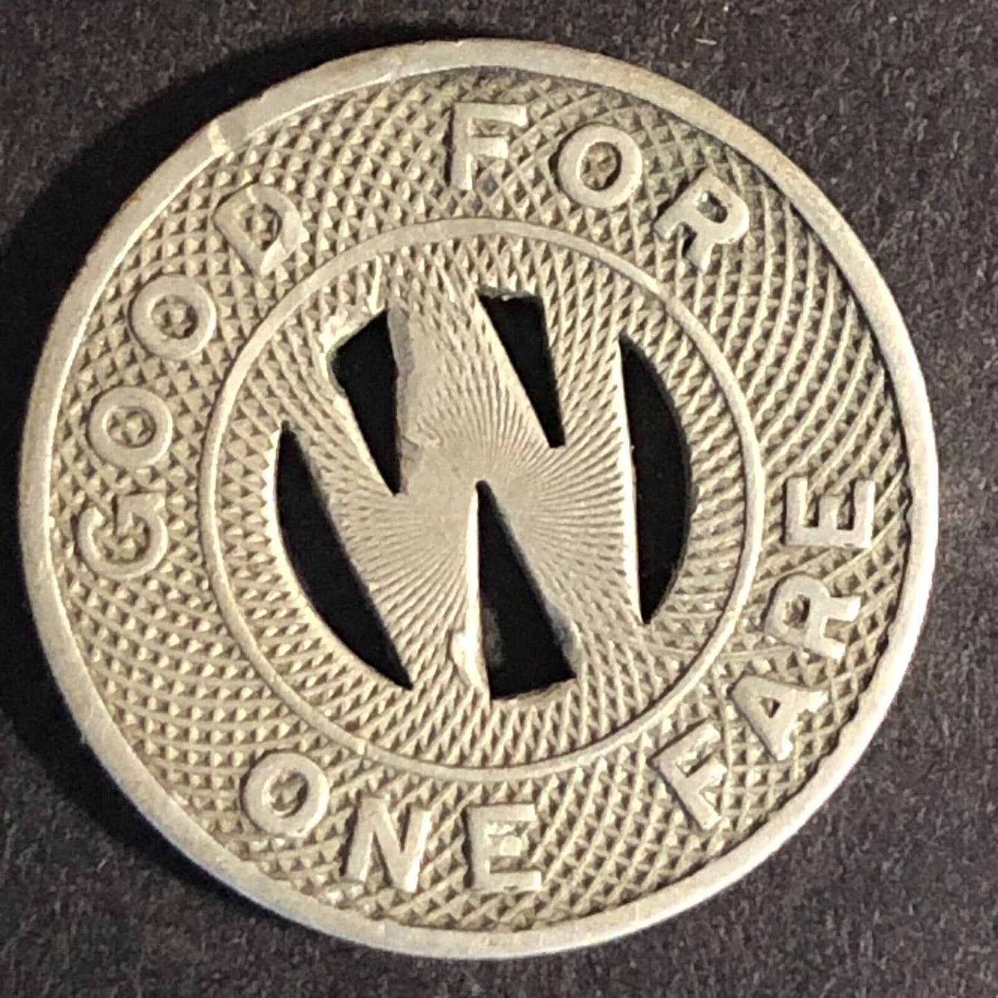 White Transit Co. Inc. Plymouth, PA WM G/F One Fare c1925 21mm