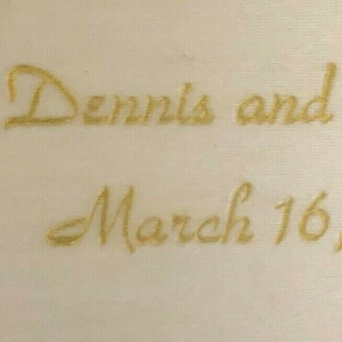 1979 Wooden Matchbox / Matchbook - Dennis and Nicole Wedding "Book Style"