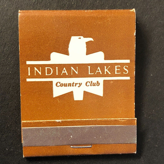Indian Lakes Country Club Bloomingdale, IL Vintage Full Matchbook c1960's Scarce