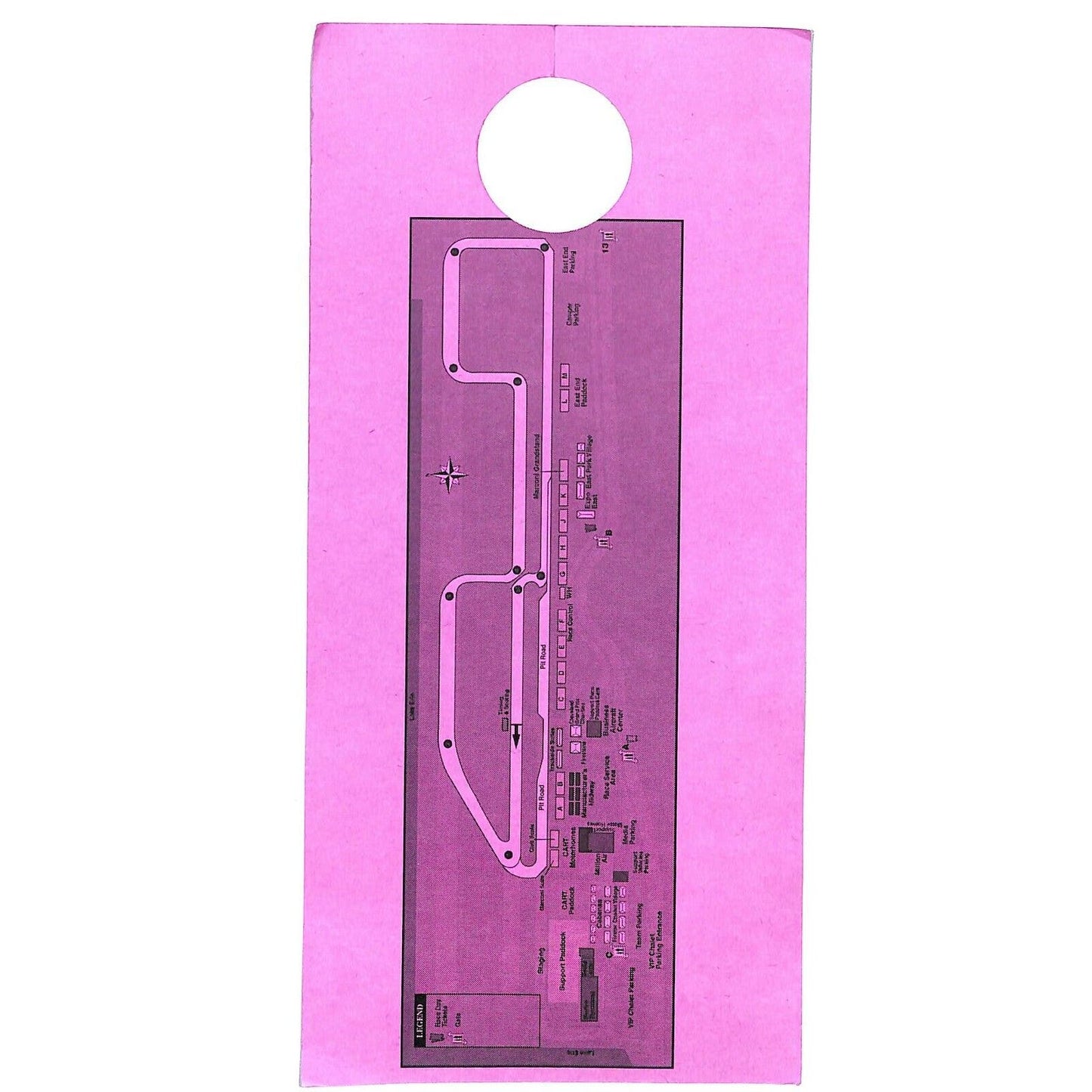 2000 Marconi Grand Prix of Cleveland Hanging East End Parking Pass VGC