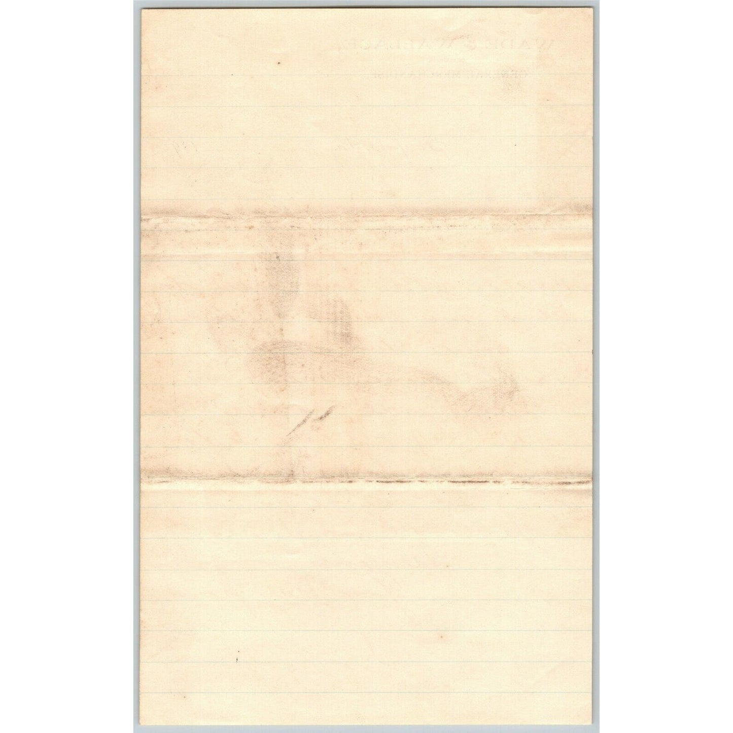 1897 2pp. Scarce Wade & Wallace General Merchandise Fairfield, VA Letterhead