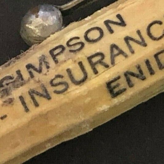 c1940's-50's "J. L. Simpson" Loans & Ins. Enid, OK Mechanical Advertising Pencil
