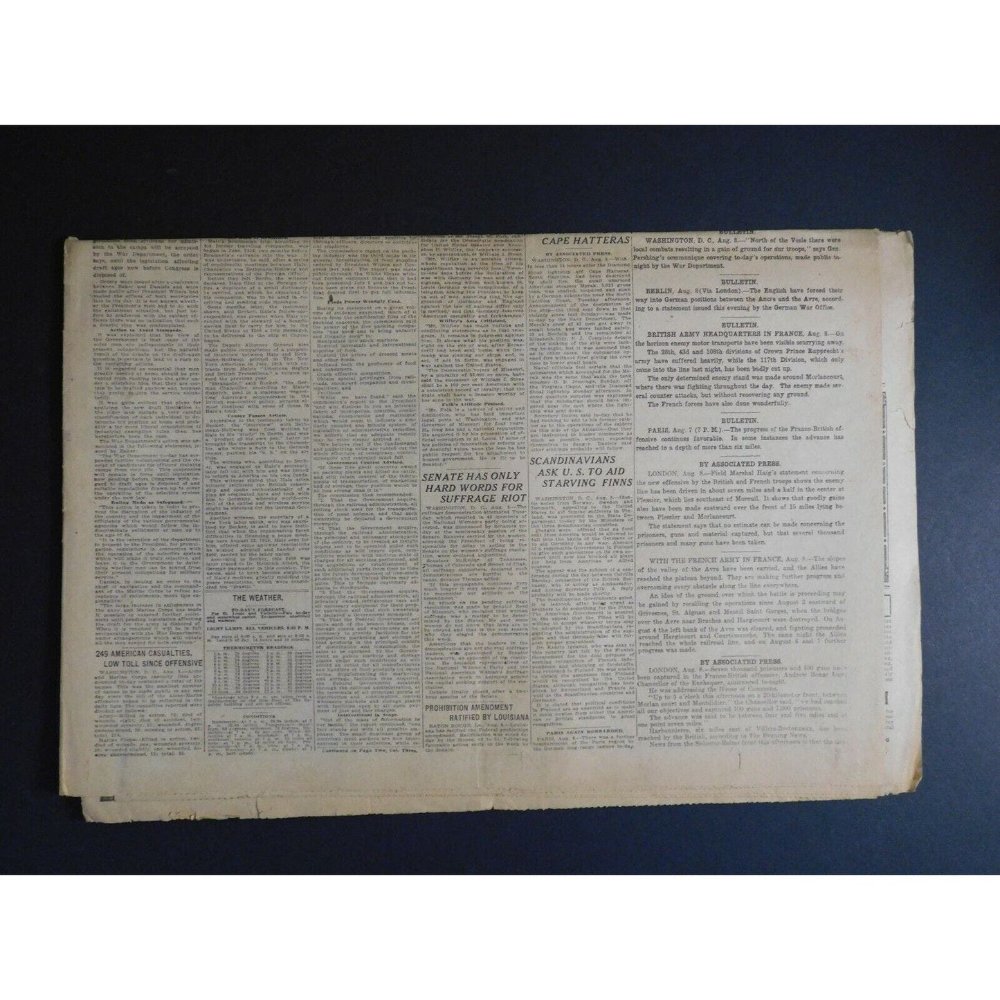 WWI Era Newspaper - The St. Louis Republic - Aug 9 1918 - 12 pgs.