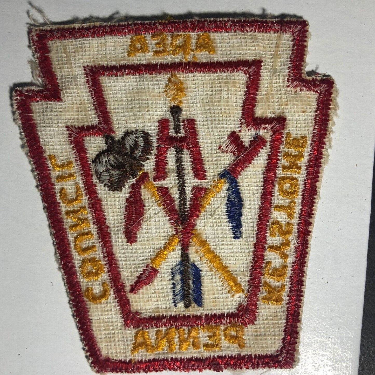 BSA Keystone Penna Area Council Vintage Embroidered Patch - c1970's