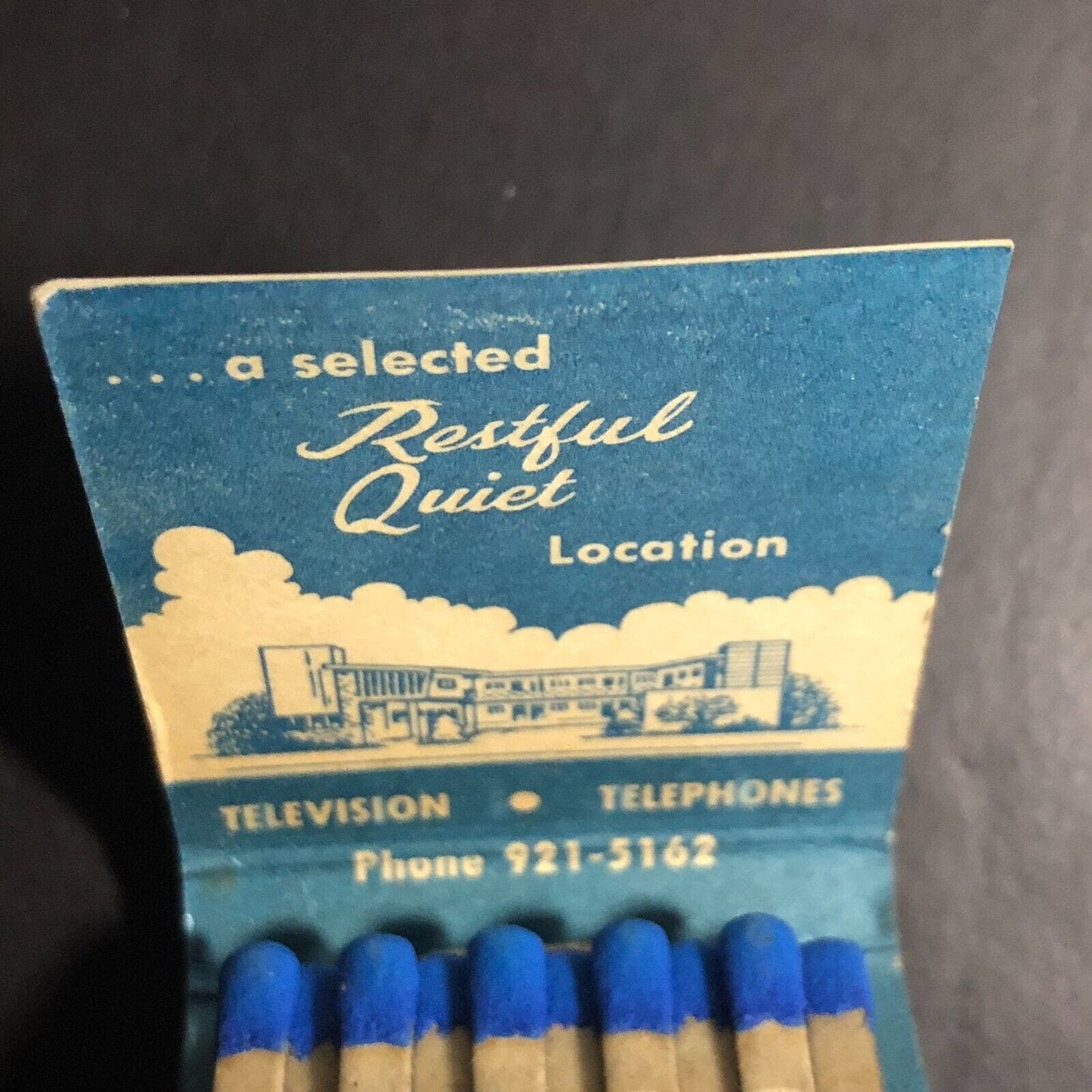 Belaire Motel San Francisco Highway 101 Full Matchbook c1965-73 Scarce VGC