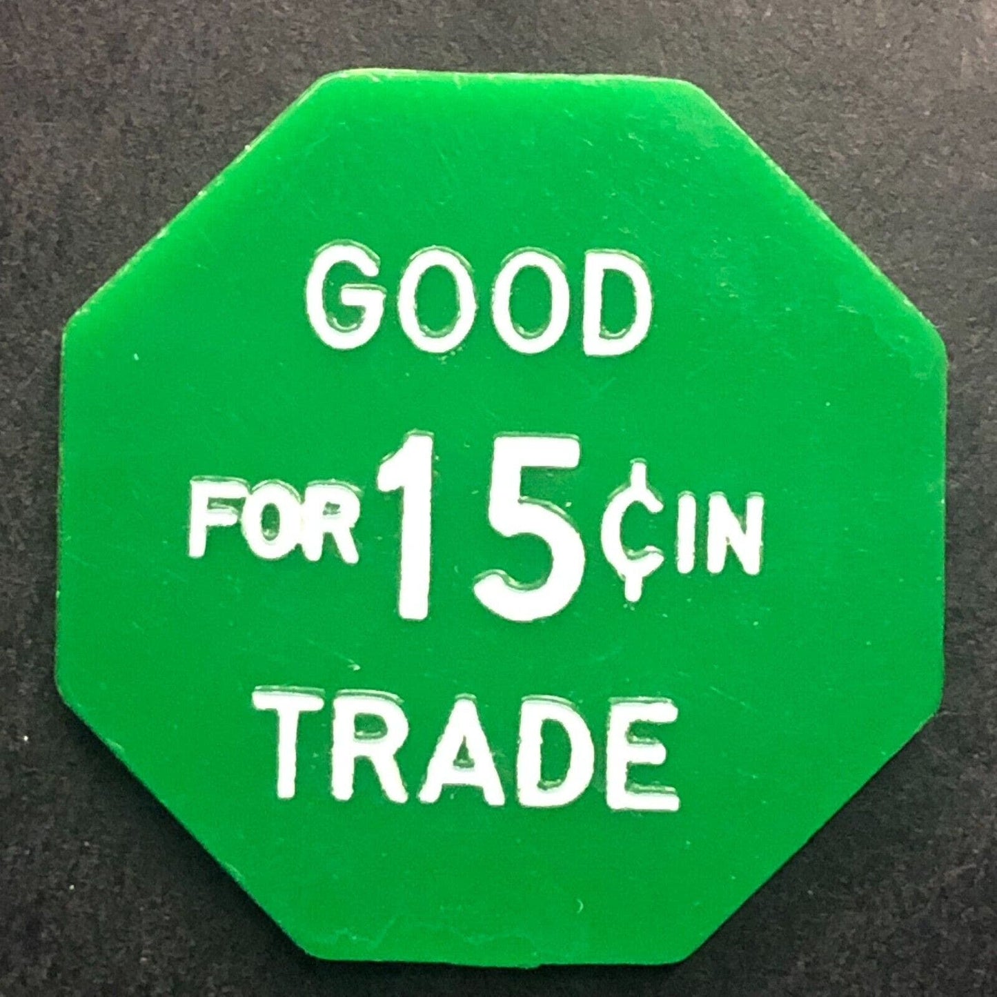 Iola, WI "Bill & Irene Sportsman's Bar" Plastic G/F 15¢ Token - c1960's-70's