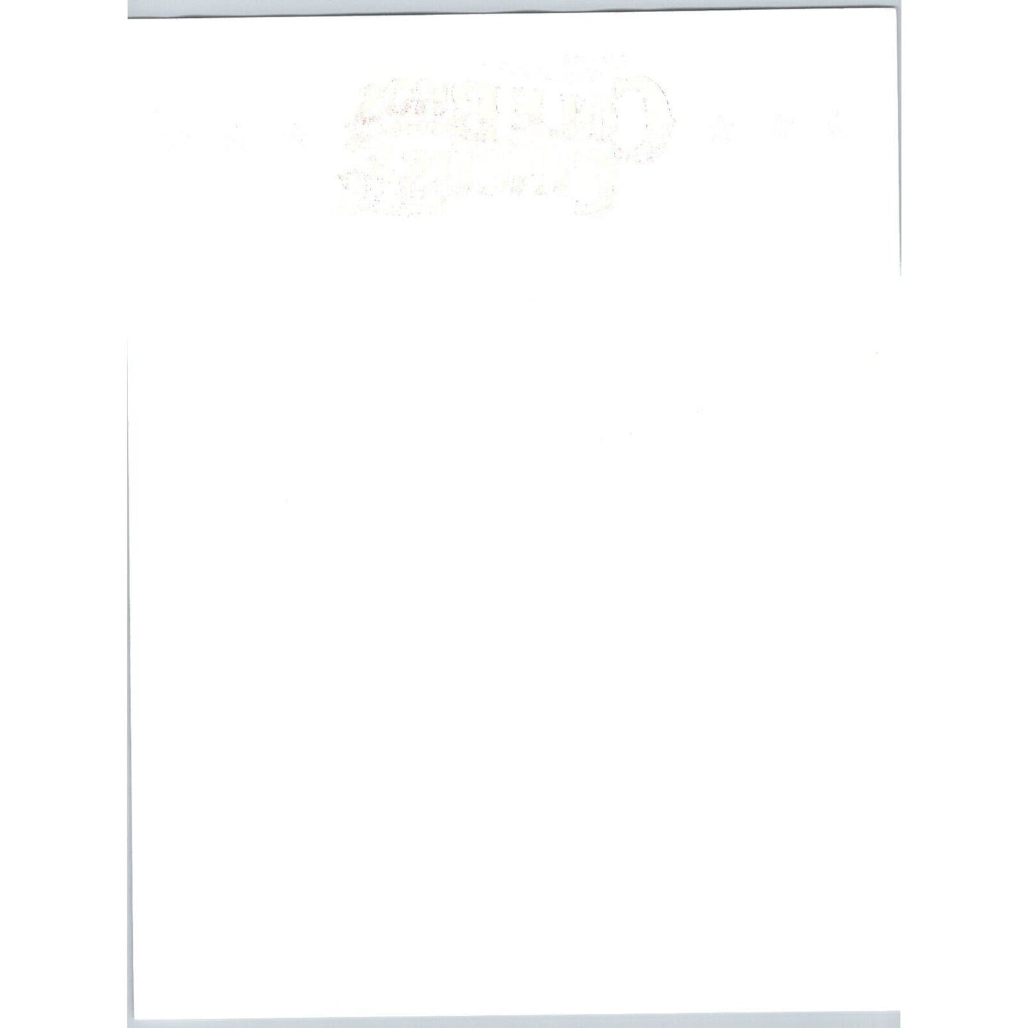Clyde Beatty Cole Bros Circus Letterhead c1980's-90's
