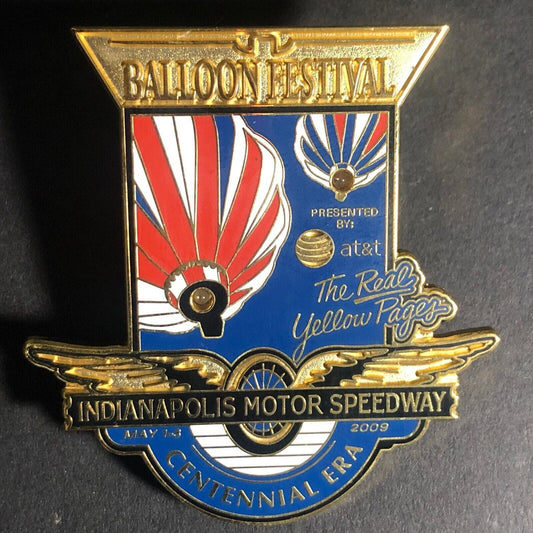 2007 Indy 500 Yellow Pages Balloon Festival Lapel Hat Pin - Enameled NOS Ltd Ed*