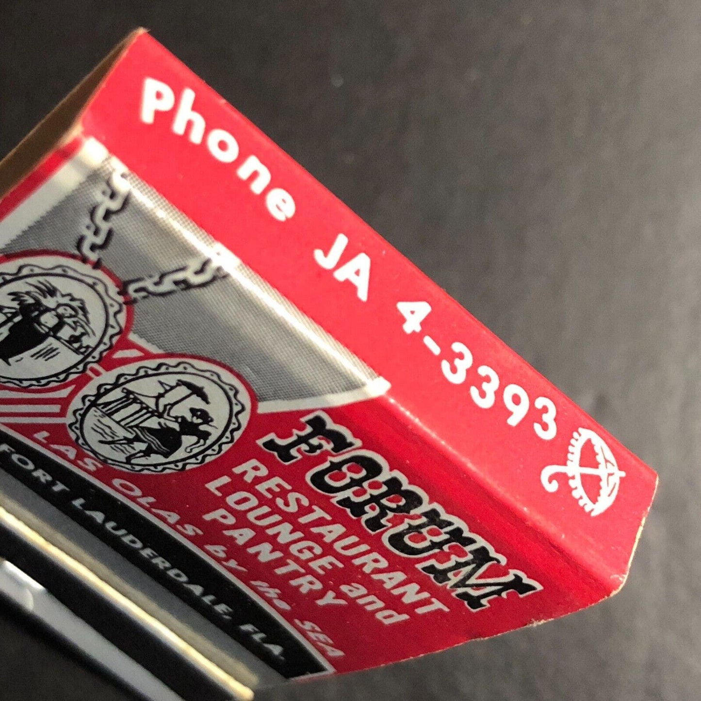 Forum Restaurant Lounge Pantry Ft Lauderdale Full Matchbook c1959-60s Scarce VGC