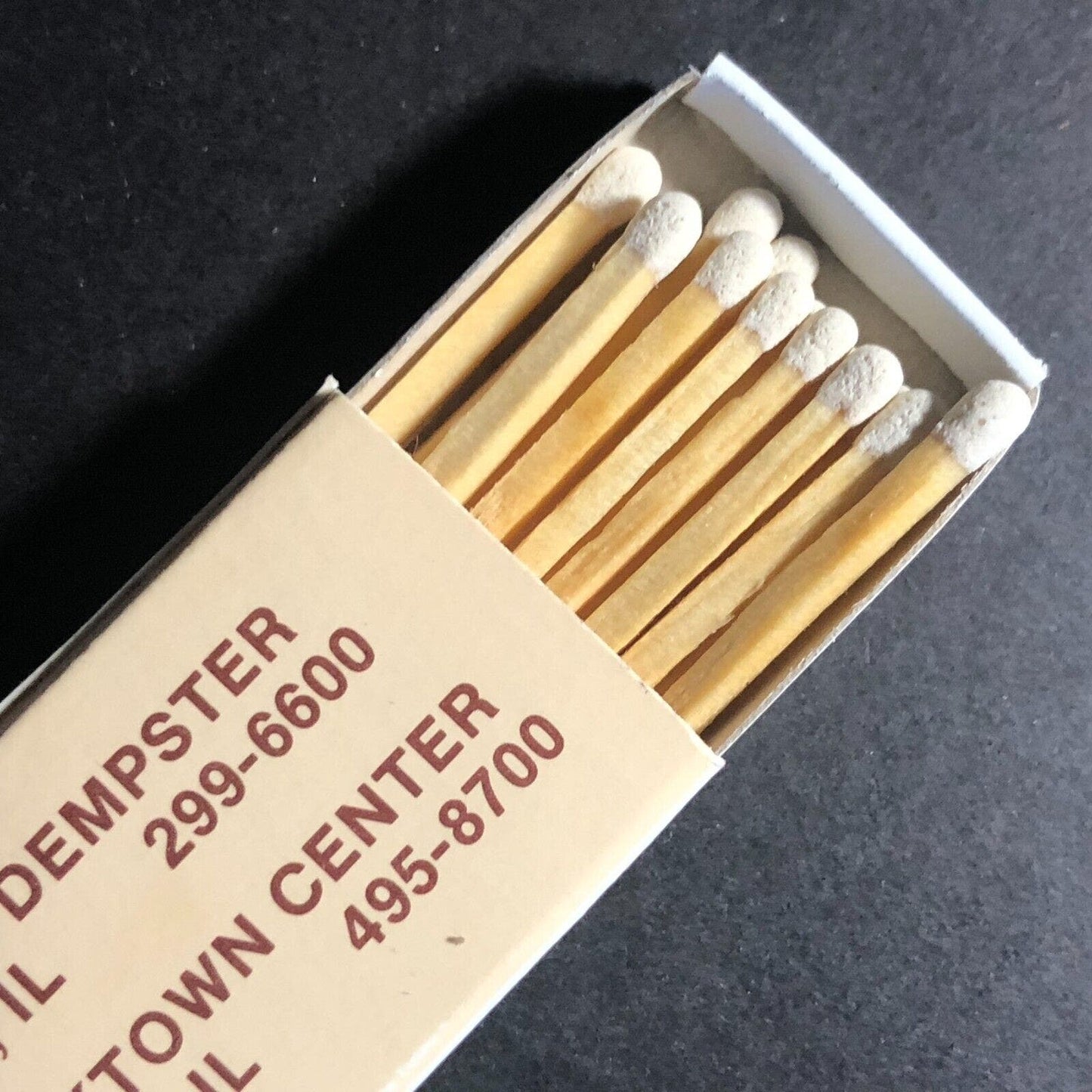 Doc Weed's Restaurant Niles, IL Lombard, IL Matchbox Matchbook c1978 VGC