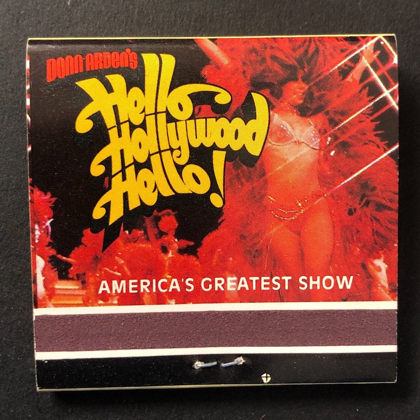 MGM Grand Hotel Reno Casino "Hello Hollywood Hello" Full Matchbook c1978-79 VGC