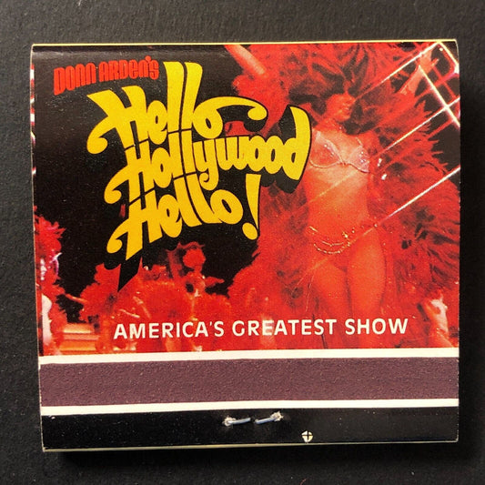 MGM Grand Hotel Reno Casino "Hello Hollywood Hello" Full Matchbook c1978-79 VGC