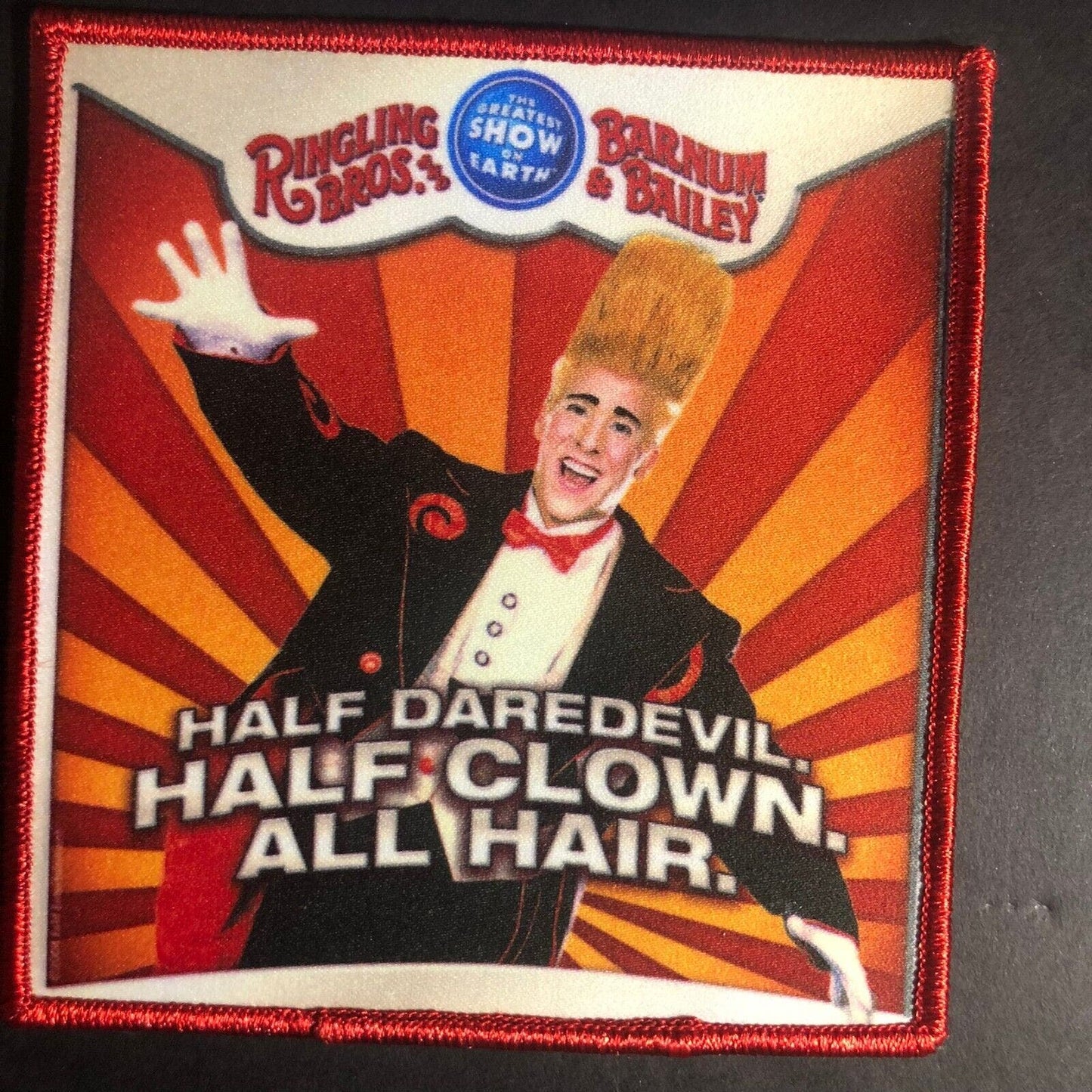 Bello Nock Half Daredevil Half Clown All Hair Ringling Bros Circus Patch