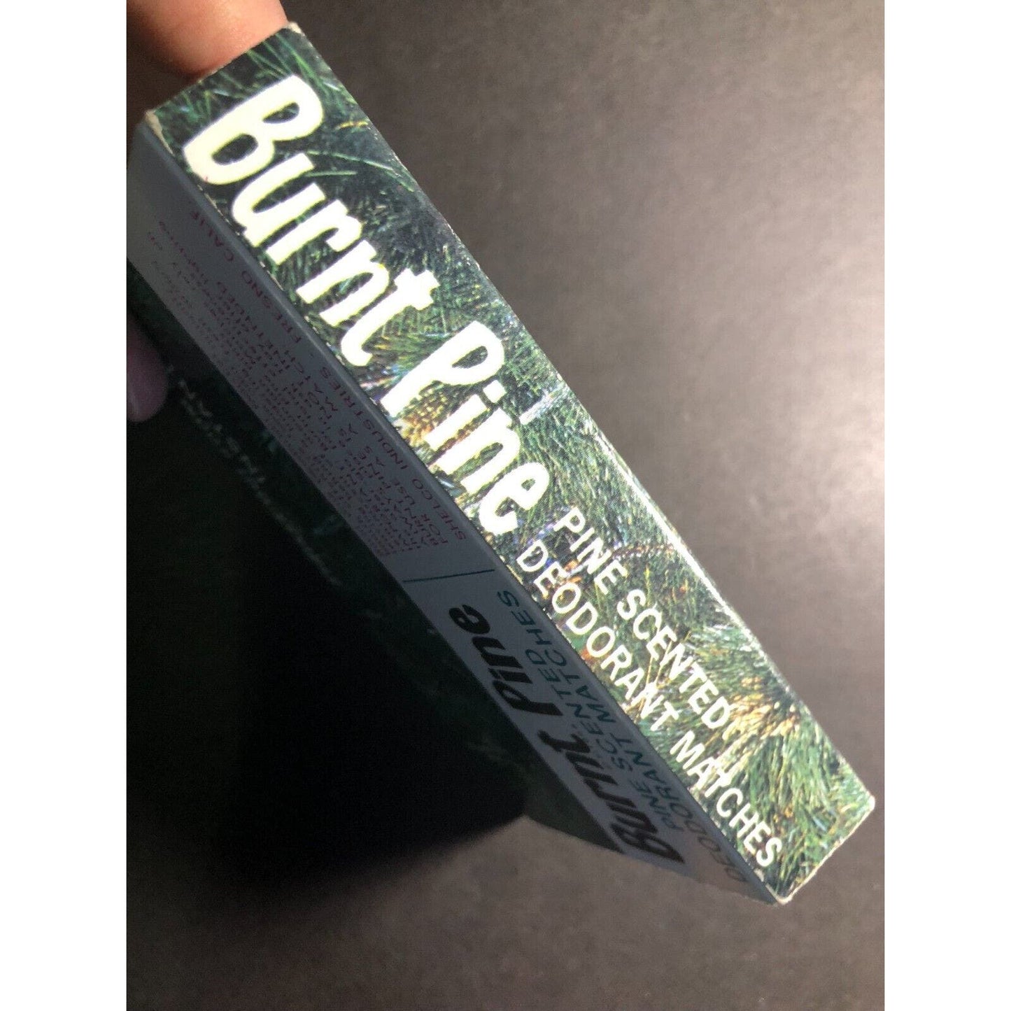 1 "Brunt Pine" Deodorant Matches Matchbox Matchbook c1968 Scarce w/ Outer Box