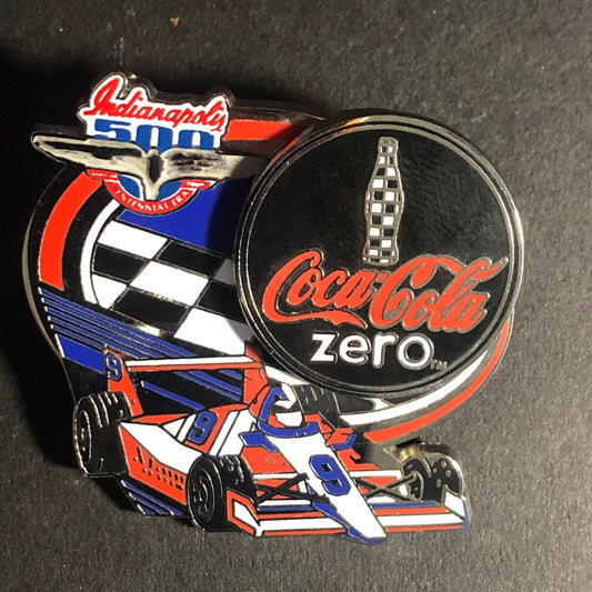 Indy 500 Cola Cola Zero Spinner Enameled Lapel Hat Pin NOS Ltd Ed of 900 c2009