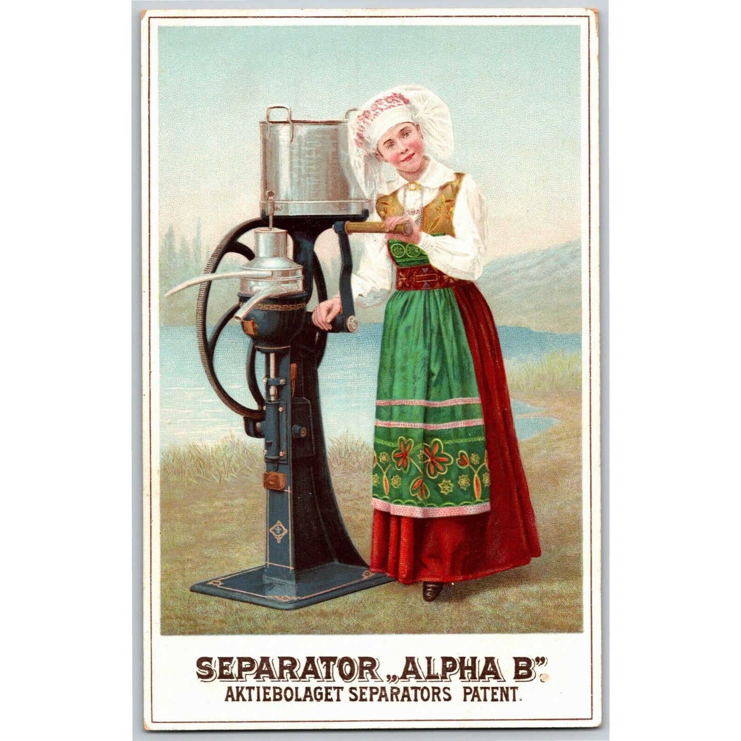 1893 Chicago Fair Trade Card De Laval Separator Co. Alpha B Cream Farm Dairy