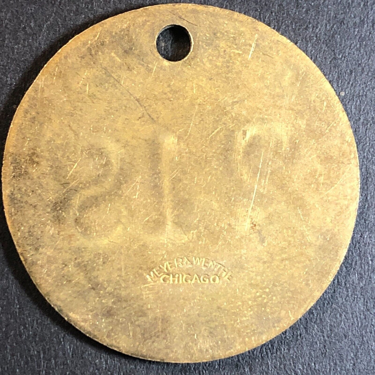 Anaconda Copper Mining Co. Bonner, MT Saw Mill Brass Tool Check Tag 32.5mm #248