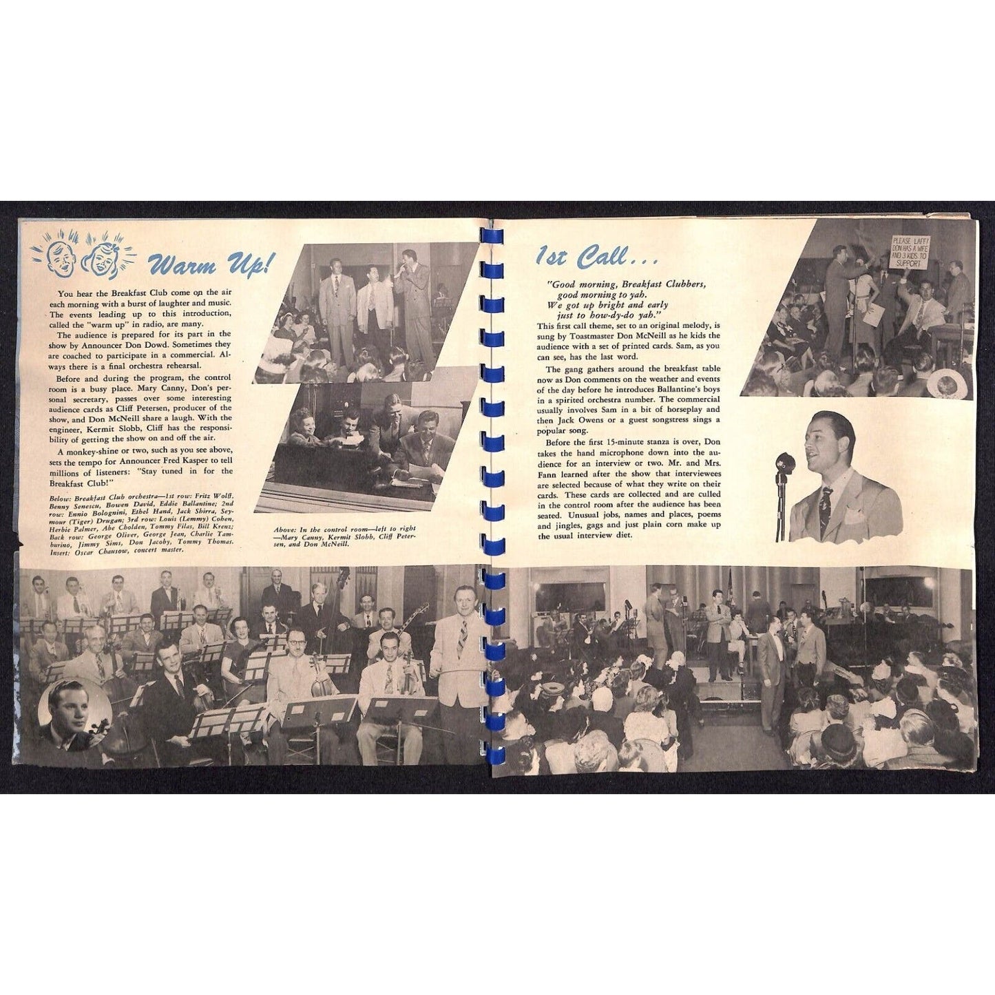 Don McNeil Breakfast Club 1947 Yearbook (Morning Variety Radio Show)