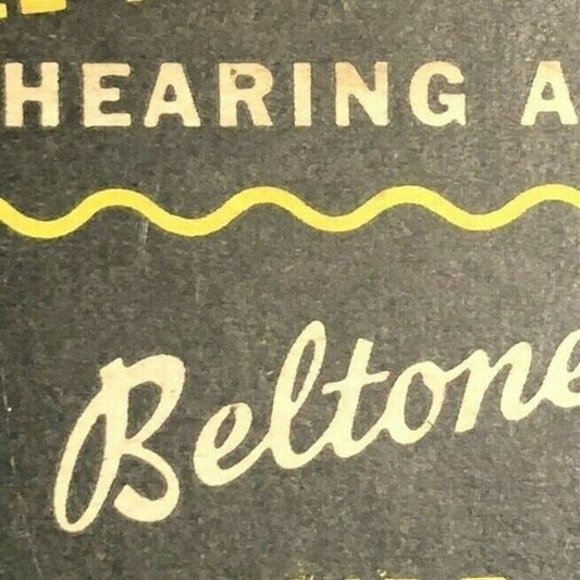 "Beltone Hearing Aid" "Hear Again - Live Again" c1960's-70's Full Matchbook