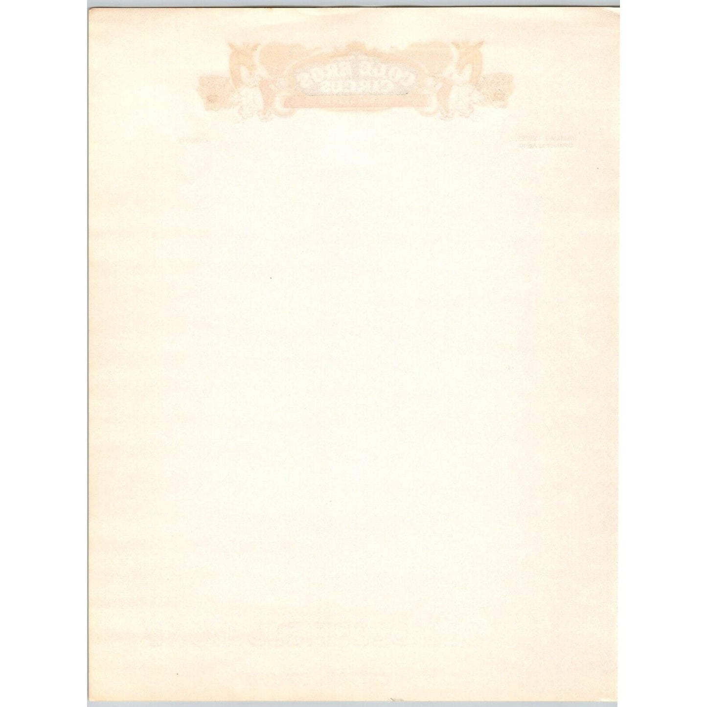 The New Cole Bros. Circus Letterhead c1949 VGC Scarce