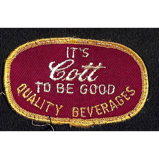It's Cott To Be Good Embroidered Soda Patch c1950's-60's VGC Very Scarce