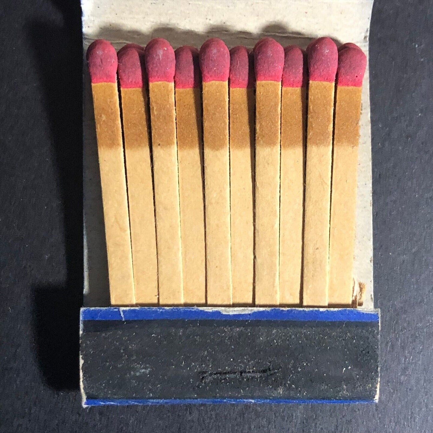 Gillette Blue Blades / Schulte Cigar Store Full Matchbook c1930's 20-Strike VGC