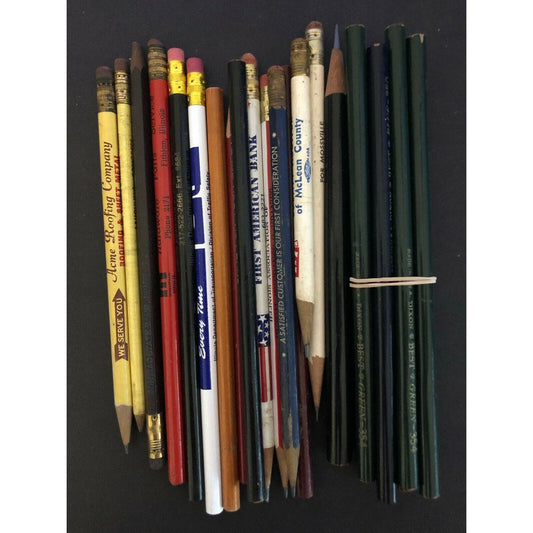 Group of 23 Mostly c1980's Pencils (5 are Dixon Best & Green) Some Advertising