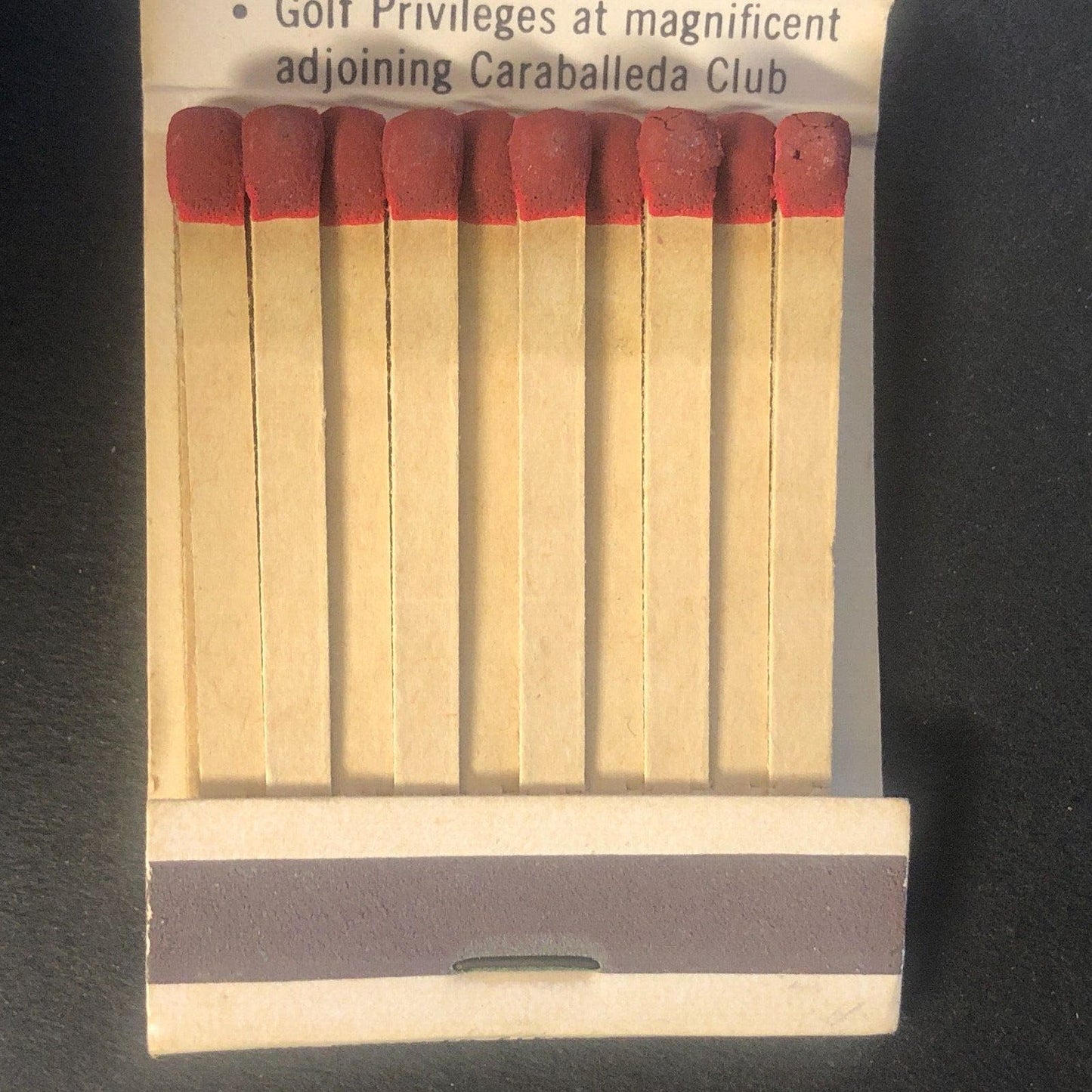 Macuto Sheraton Hotel Venezuela Full Vintage Matchbook c1962 Scarce VGC