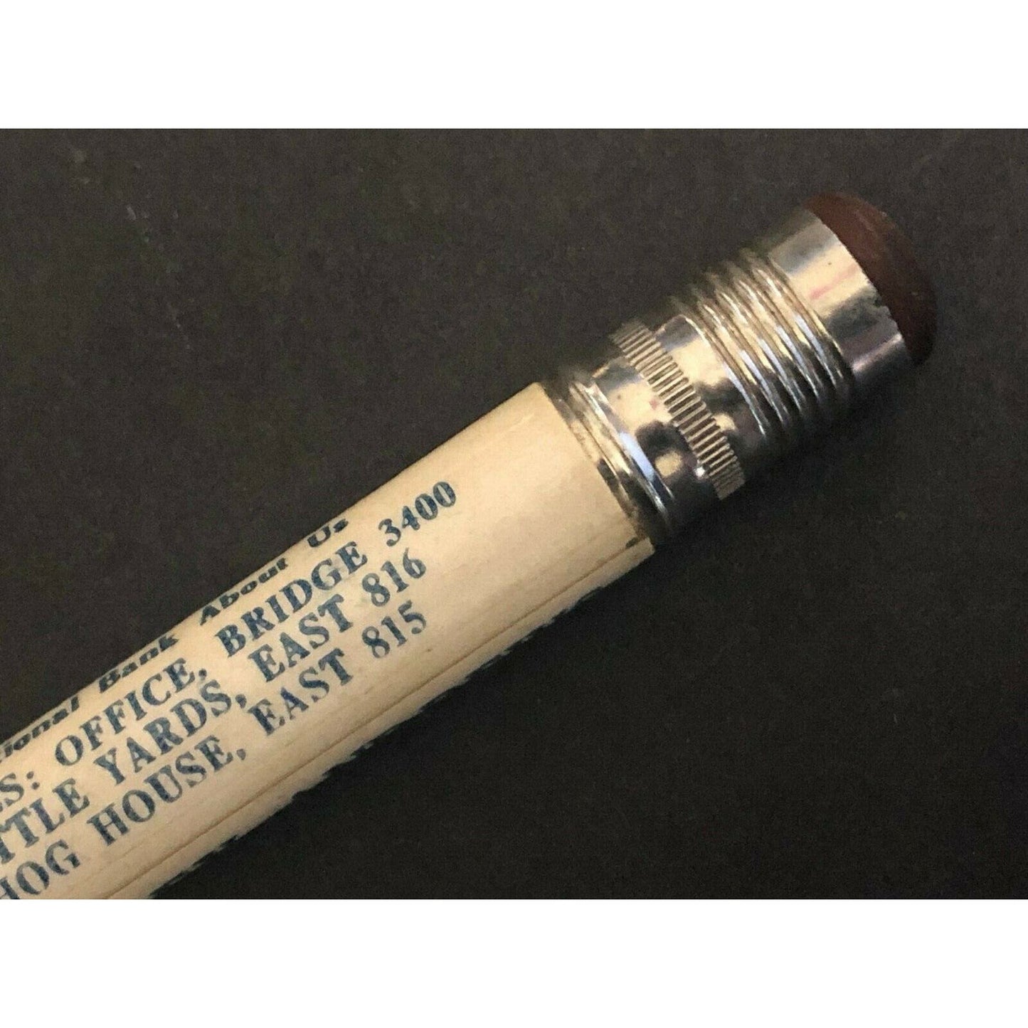 c1930's40's "Hensley Andrews National Stock Yards, IL" Advertising Bullet Pencil