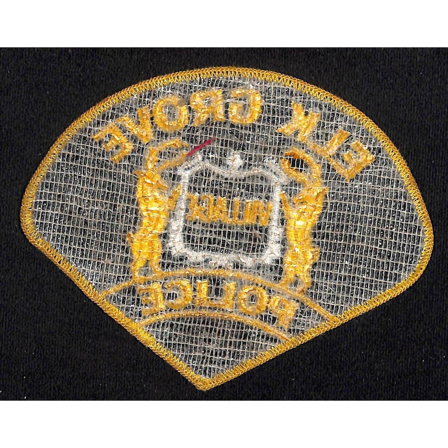 Elk Grove Village, IL Police Vintage Embroidered Patch c1960's-70's NOS VGC